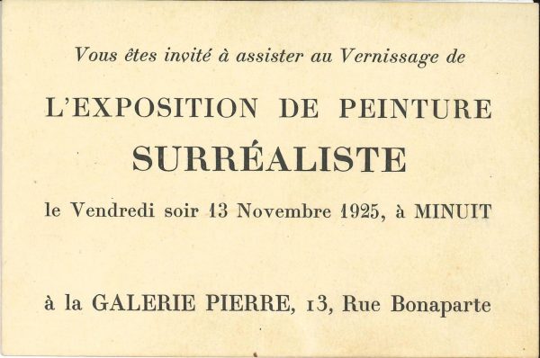La Peinture Surréaliste_invitation_surrealism