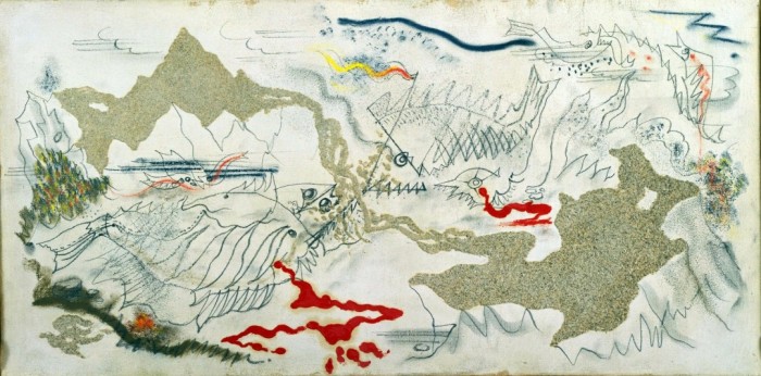 Surrealist Paintings-Battle Of Fishes 1926-Andre Masson-article material