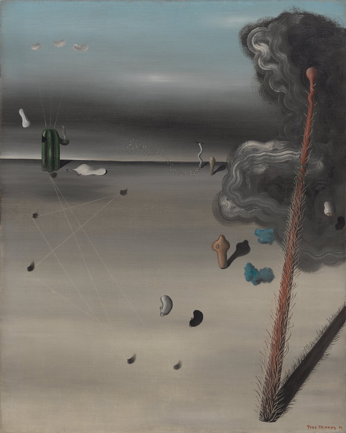 Surrealist Paintings-Yves Tanguy-Mama Papa Is Wounded 1942-article material